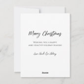 Vrolijk kerstfeest feestdagenkaart (Achterkant)