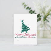 Vrolijk kerstfeest feestdagenkaart (Staand voorkant)