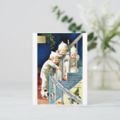 Vrolijk kerstfeest feestdagenkaart (Staand voorkant)