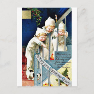 Vrolijk kerstfeest feestdagenkaart