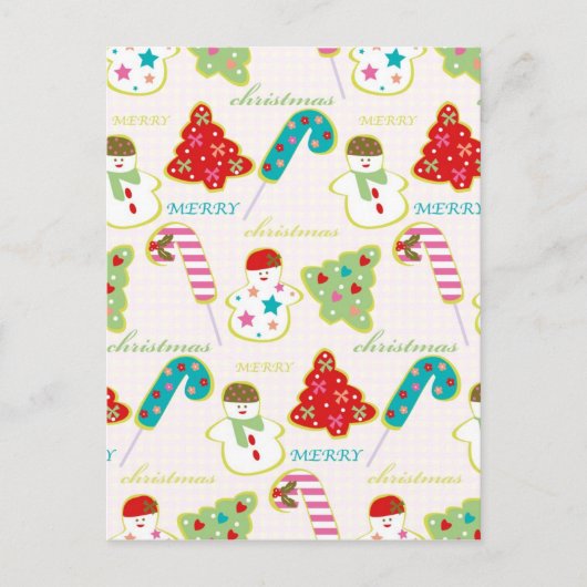 Vrolijk kerstfeest feestdagenkaart (Voorkant)