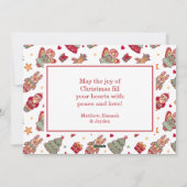 Vrolijk kerstfeest feestdagenkaart (Achterkant)