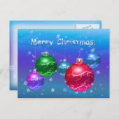 Vrolijk kerstfeest! feestdagenkaart (Voorkant / Achterkant)