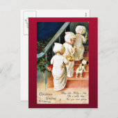 Vrolijk kerstfeest feestdagenkaart (Voorkant / Achterkant)