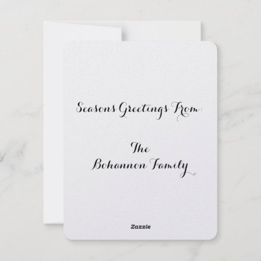 "Vrolijk kerstfeest" Feestdagenkaart (Achterkant)