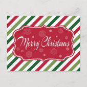 Vrolijk kerstfeest feestdagenkaart (Voorkant)