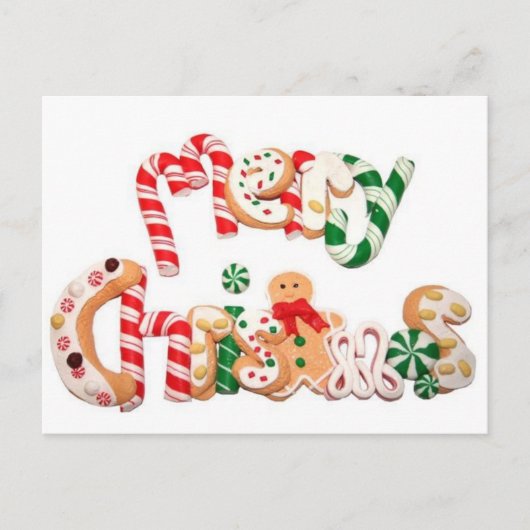 Vrolijk kerstfeest feestdagenkaart (Voorkant)