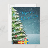 Vrolijk kerstfeest feestdagenkaart (Voorkant / Achterkant)