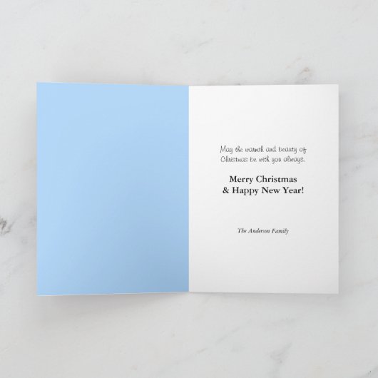 Vrolijk Kerstfeest Feestelijk Groen Rood Bal Ornam Feestdagen Kaart (Binnen)