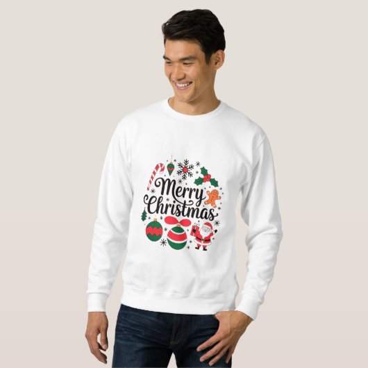 Vrolijk Kerstfeest, Feestelijk & Helder t shirt (Voorkant volledig)