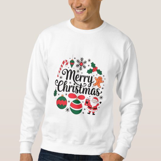 Vrolijk Kerstfeest, Feestelijk & Helder t shirt (Voorkant)
