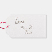 Vrolijk kerstfeest feestelijk kardinaal geschenk l cadeaulabel (Achterkant Horizontaal)