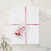 Vrolijk kerstfeest feestelijk kardinaal geschenk l cadeaulabel (Met Touw)