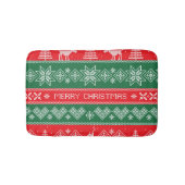 Vrolijk kerstfeest:  feestelijk patroon. badmat (Voorkant)