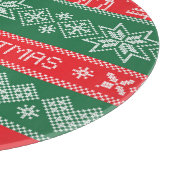 Vrolijk kerstfeest: feestelijk patroon. snijplank (Hoek)