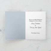 Vrolijk Kerstfeest Feestelijk Rode Bal Ornament Feestdagen Kaart (Binnen)