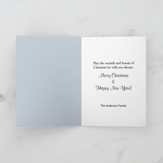 Vrolijk Kerstfeest Feestelijk Rode Bal Ornament Feestdagen Kaart (Binnen)