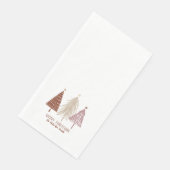 Vrolijk Kerstfeest Feestelijke Bomen Vakantie Papi Servet (Hoek)