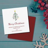 Vrolijk Kerstfeest Feestelijke Evergreen Tree Retr Feestdagenkaart