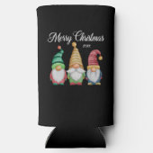 Vrolijk Kerstfeest Feestelijke Kleurrijke Gnomen Z Seltzer Blikjeskoeler (Achterkant)