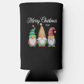 Vrolijk Kerstfeest Feestelijke Kleurrijke Gnomen Z Seltzer Blikjeskoeler (Voorkant)