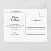 Vrolijk Kerstfeest Feestelijke Krans Vakantie Brie Feestdagenkaart (Achterkant)