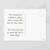 Vrolijk Kerstfeest Feestelijke Trombone en Leuke V Feestdagenkaart (Achterkant)