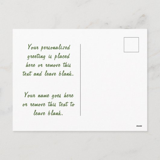 Vrolijk Kerstfeest Feestelijke Trombone en Leuke V Feestdagenkaart (Achterkant)