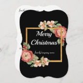 Vrolijk Kerstfeest Feestelijke Vakantie Gift Desig Feestdagenkaart (Voorkant / Achterkant)