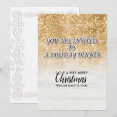 Vrolijk Kerstfeest Feestelijke Vakantie Gift Desig Kaart (Voorkant / Achterkant)