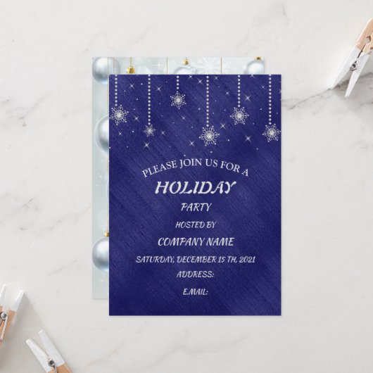 Vrolijk Kerstfeest Feestelijke Vakantie Gift Desig Kaart (Voorkant / Achterkant in situ)