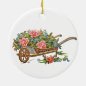 Vrolijk Kerstfeest Feestelijke Vakantie Gift Desig Keramisch Ornament (Achterkant)