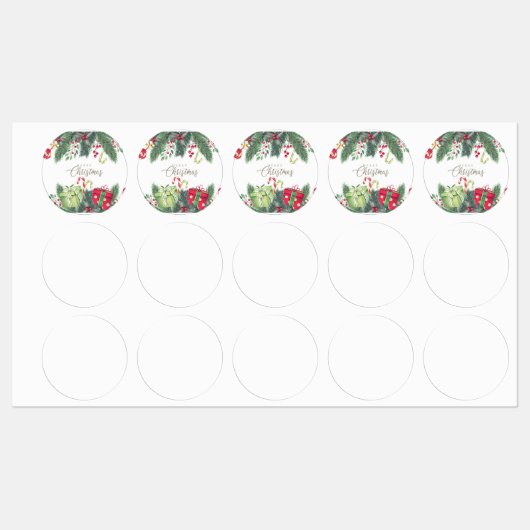 Vrolijk Kerstfeest Feestelijke Vakantie Gift Desig Labels (Vel)