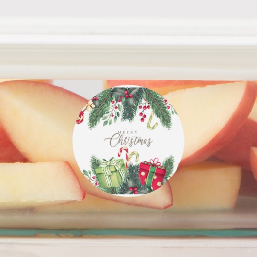 Vrolijk Kerstfeest Feestelijke Vakantie Gift Desig Labels (Aangebracht)