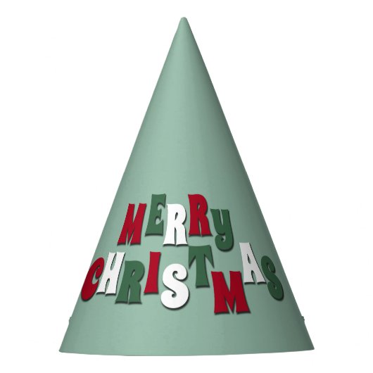 Vrolijk kerstfeest feesthoedjes (Voorkant)