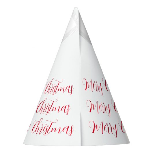 Vrolijk kerstfeest feesthoedjes (Achterkant)