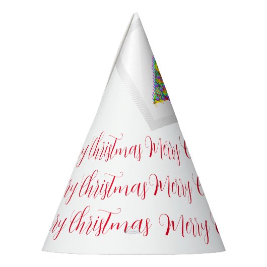 Vrolijk kerstfeest feesthoedjes (Links)