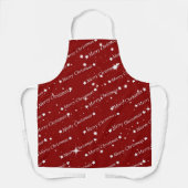 Vrolijk kerstfeest, feestvreten, schort (Voorkant)