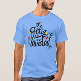 Vrolijk kerstfeest Feliz Navidad T-shirt