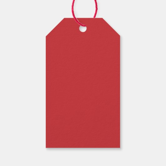'Vrolijk kerstfeest' Festive Red Cadeaulabel (Achterkant)