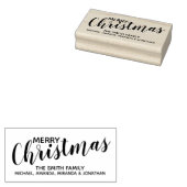 'Vrolijk kerstfeest' Festive Rubberstempel (Gestempeld)