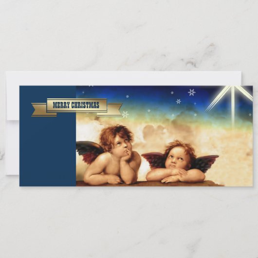 vrolijk kerstfeest. Fine Art Kerst Kaart (Voorkant)