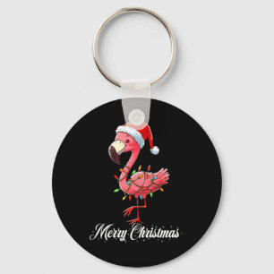 Vrolijk Kerstfeest Flamingo Santa Fa La La Mingo C Sleutelhanger