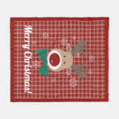 Vrolijk kerstfeest! Fleece Blanket (Voorkant (Horizontaal))