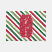 Vrolijk kerstfeest fleece deken (Voorkant (Horizontaal))