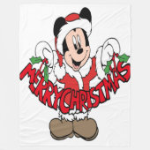 Vrolijk kerstfeest fleece deken (Voorkant)