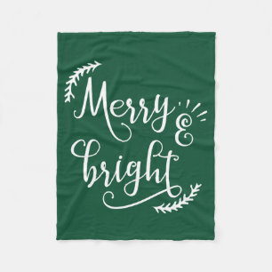 vrolijk kerstfeest fleece deken