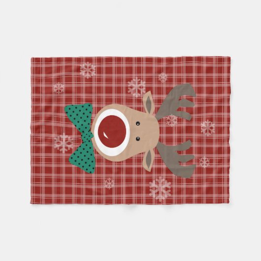 Vrolijk kerstfeest! fleece deken (Voorkant (Horizontaal))