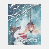 Vrolijk kerstfeest fleece deken (Voorkant)