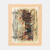 Vrolijk kerstfeest fleece deken (Voorkant)